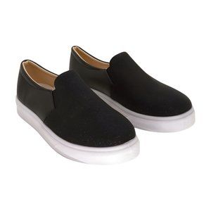 NANIYA Black Sequin Slip-On Sneaker Womens Shoes, Black, Size 11.5